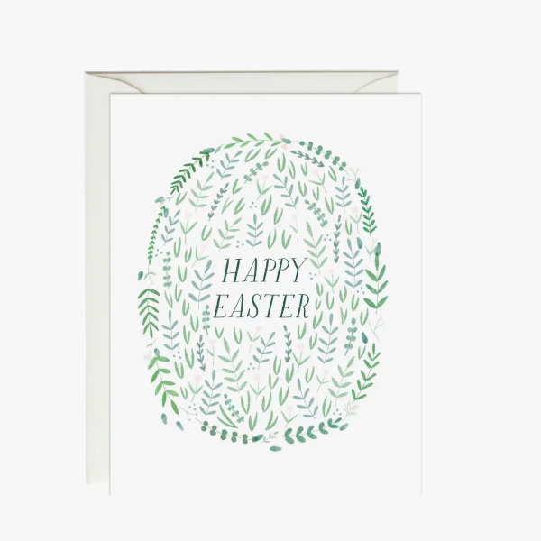 Botanical Egg Easter Card