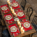 Poesie d'Hiver Red Table Linens