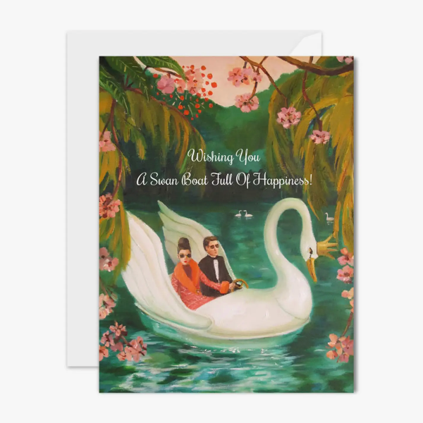 Swan Boat of Happiness Card