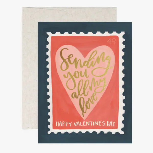 Valentine Stamp Card