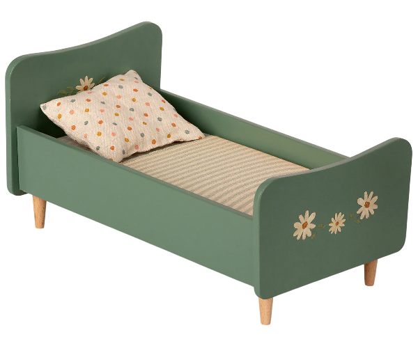 Mini Wooden Bed in Mint