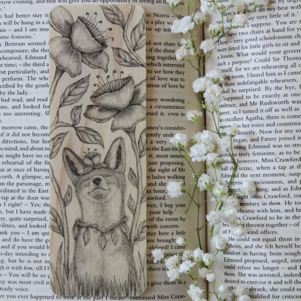 Dreaming of Spring Wood Bookmark