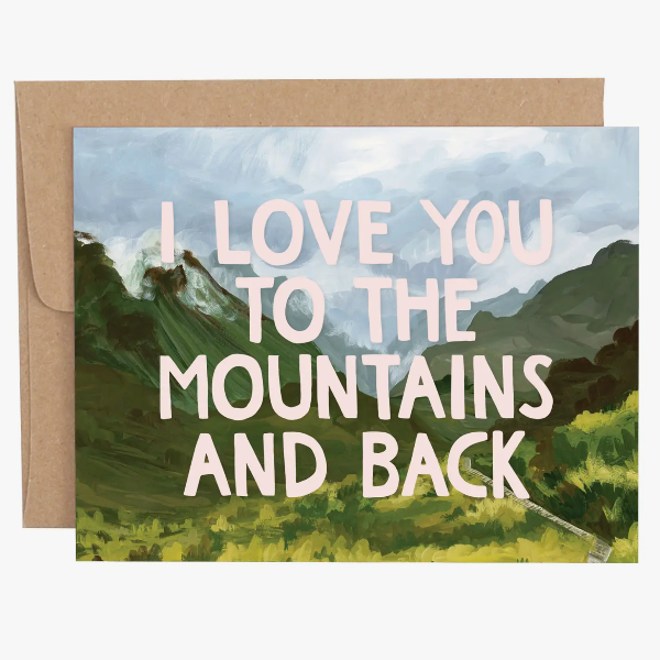 Mountains and Back Card