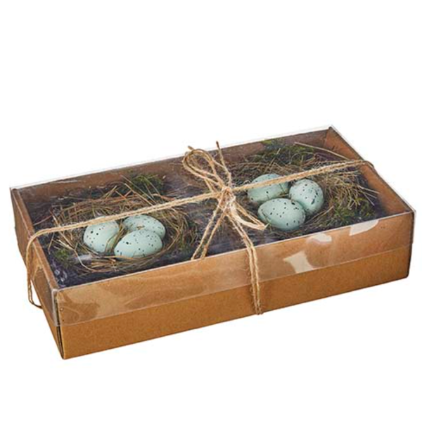 6" Box of Nested Robin Eggs