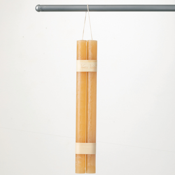 Timber Taper Candle Pair