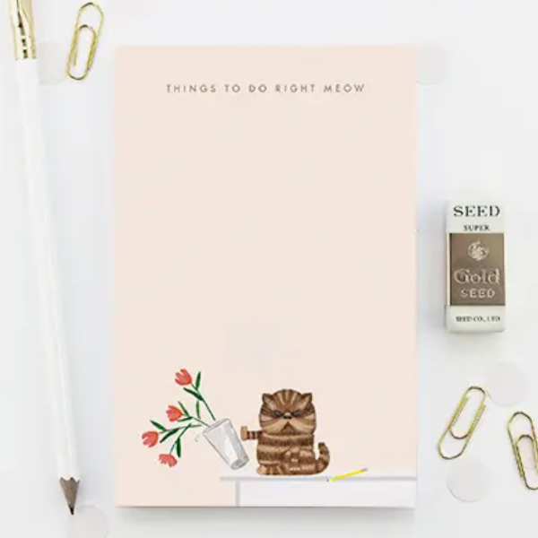 Things to Do Right Meow Notepad