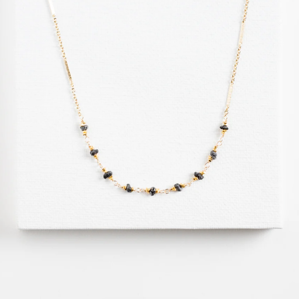 Alexis Gray Bar and Link Necklace