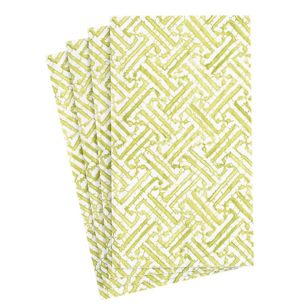 Fretwork Moss Guest Napkin