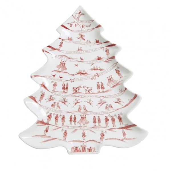 Country Estate 12 Days of Christmas Tree Platter