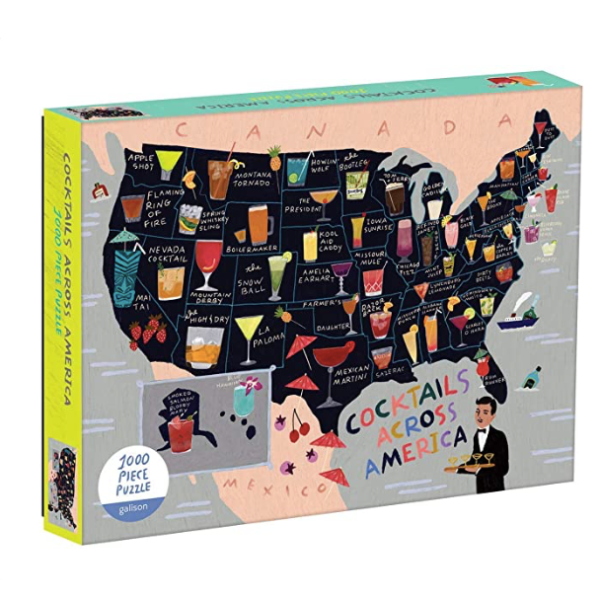 Cocktails Across America 1000-Piece Puzzle